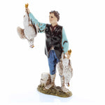 Pastore statuina Moranduzzo Pollivendolo cm 12 per presepe