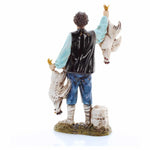 Pastore statuina Moranduzzo Pollivendolo cm 12 per presepe
