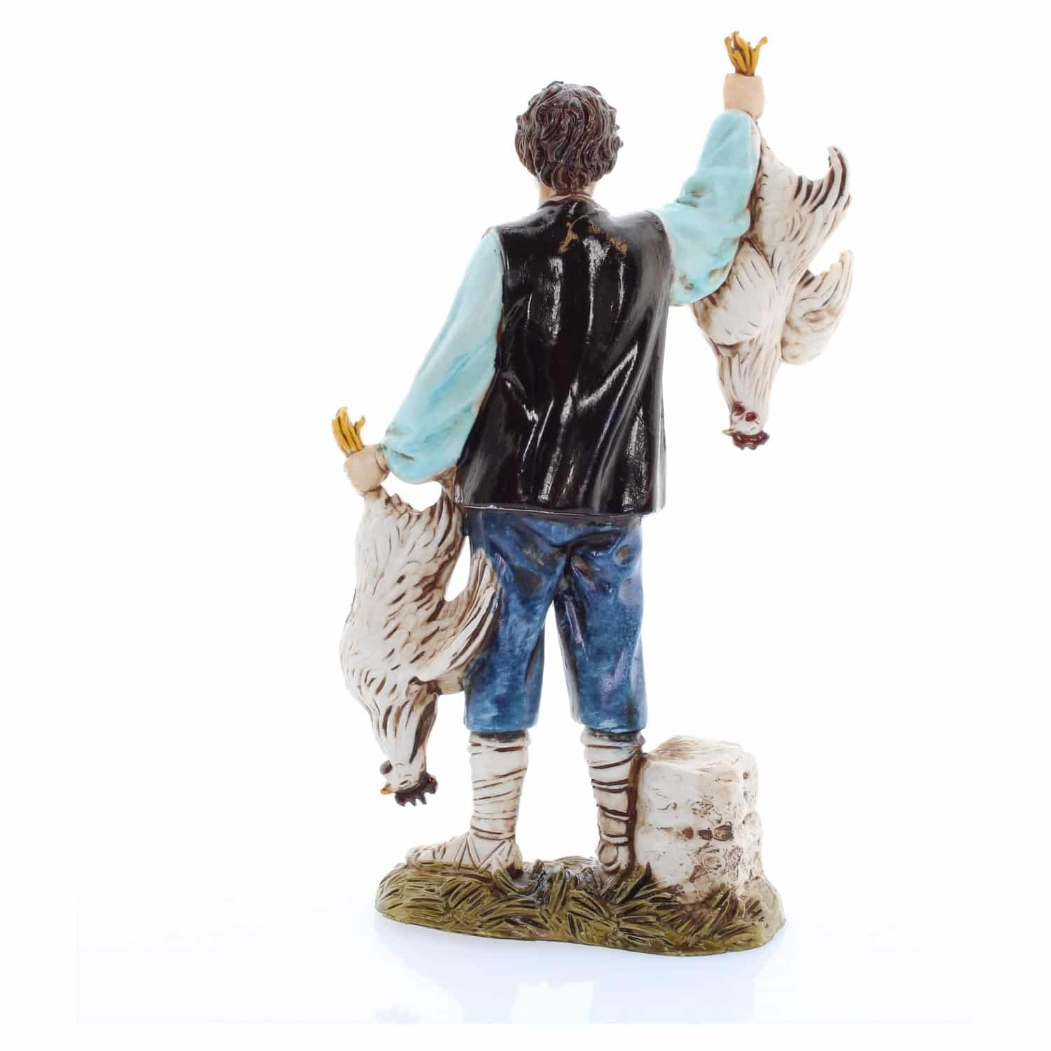 Pastore statuina Moranduzzo Pollivendolo cm 12 per presepe