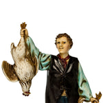 Pastore statuina Moranduzzo Pollivendolo cm 12 per presepe