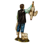 Pastore statuina Moranduzzo Pollivendolo cm 12 per presepe