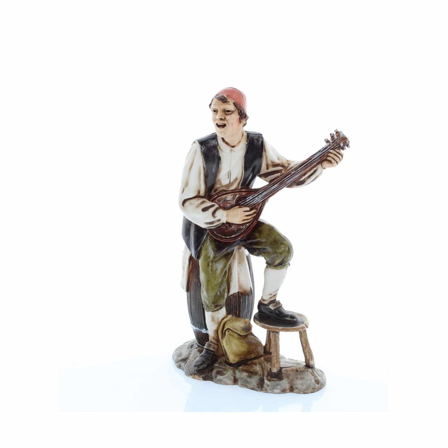 Pastore statuina Moranduzzo Cantastorie cm 12 per presepe