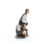 Pastore statuina Moranduzzo Cantastorie cm 12 per presepe