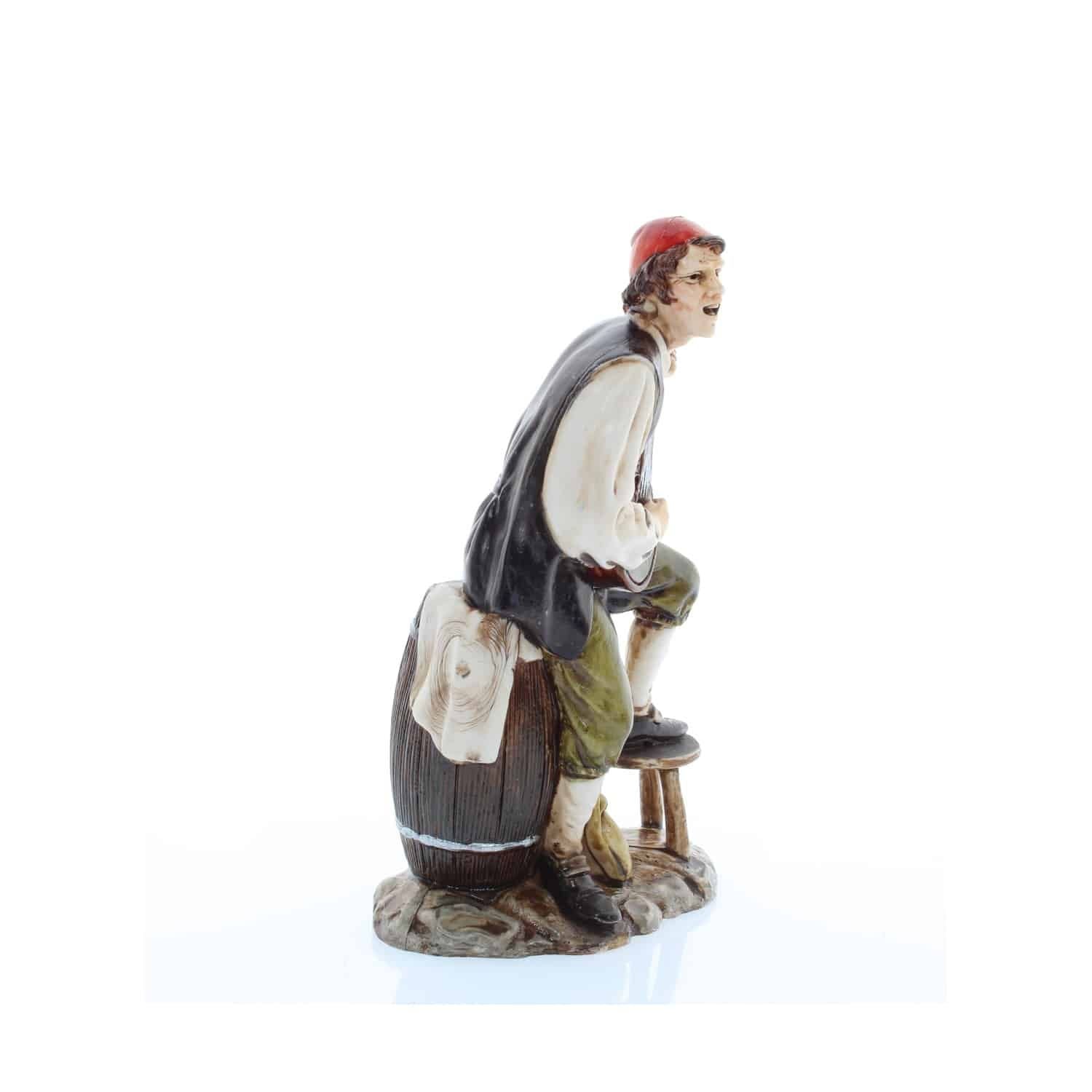 Pastore statuina Moranduzzo Cantastorie cm 12 per presepe
