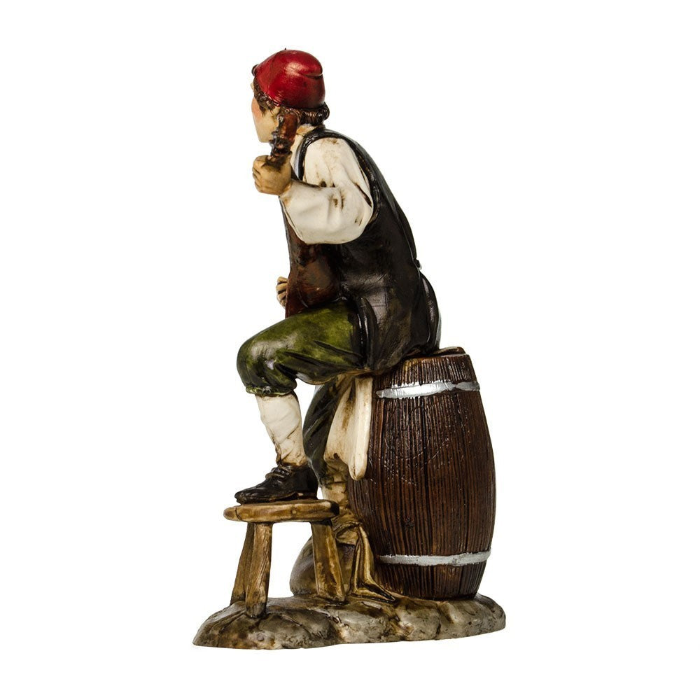 Pastore statuina Moranduzzo Cantastorie cm 12 per presepe