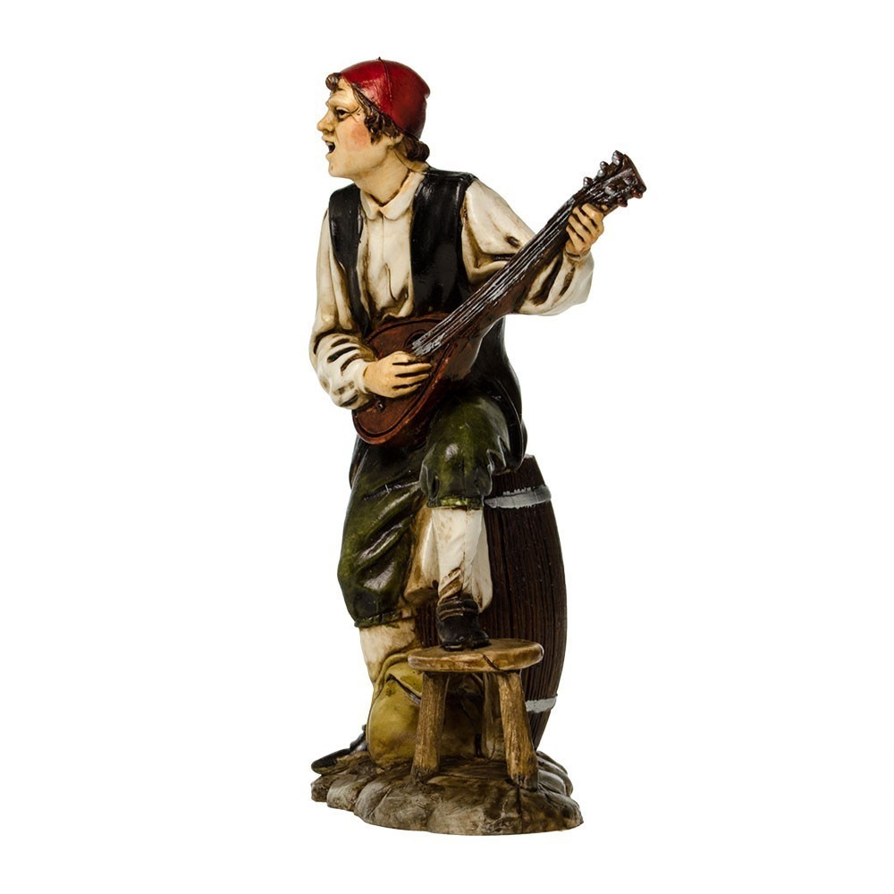 Pastore statuina Moranduzzo Cantastorie cm 12 per presepe