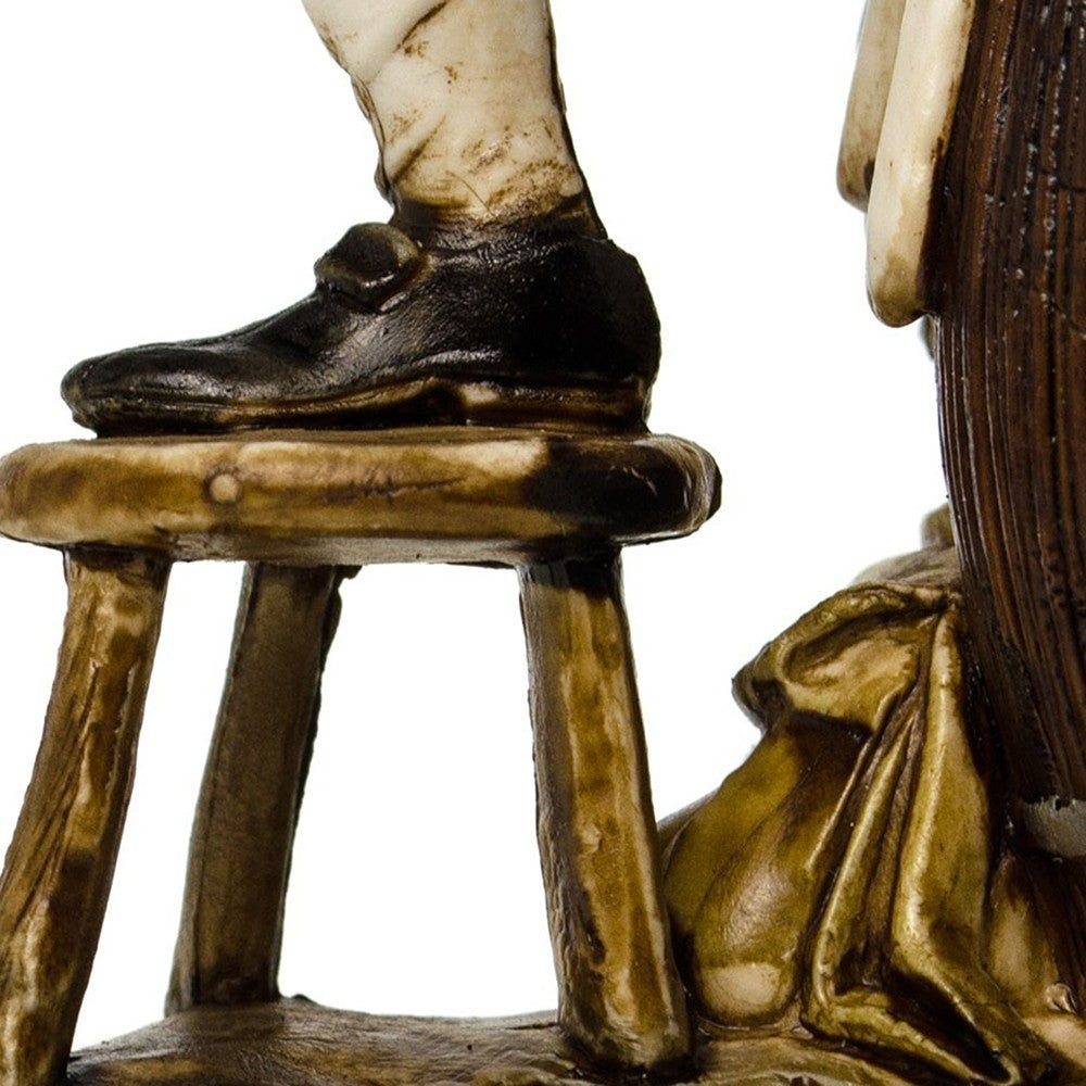 Pastore statuina Moranduzzo Cantastorie cm 12 per presepe