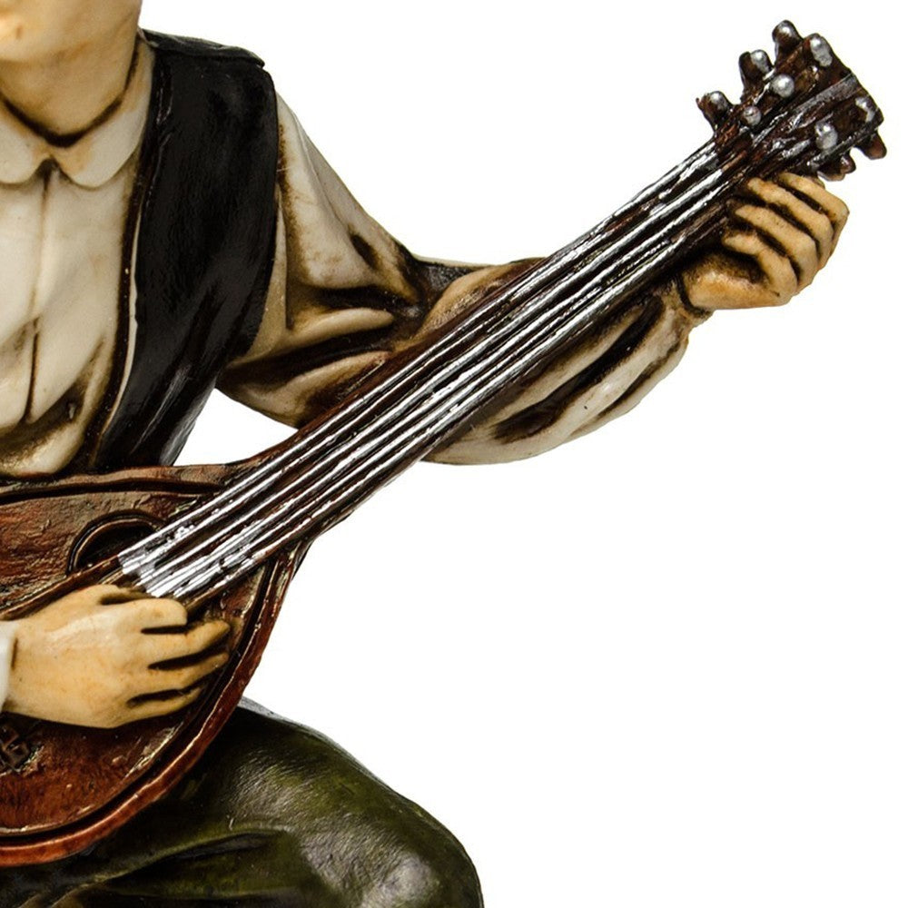Pastore statuina Moranduzzo Cantastorie cm 12 per presepe