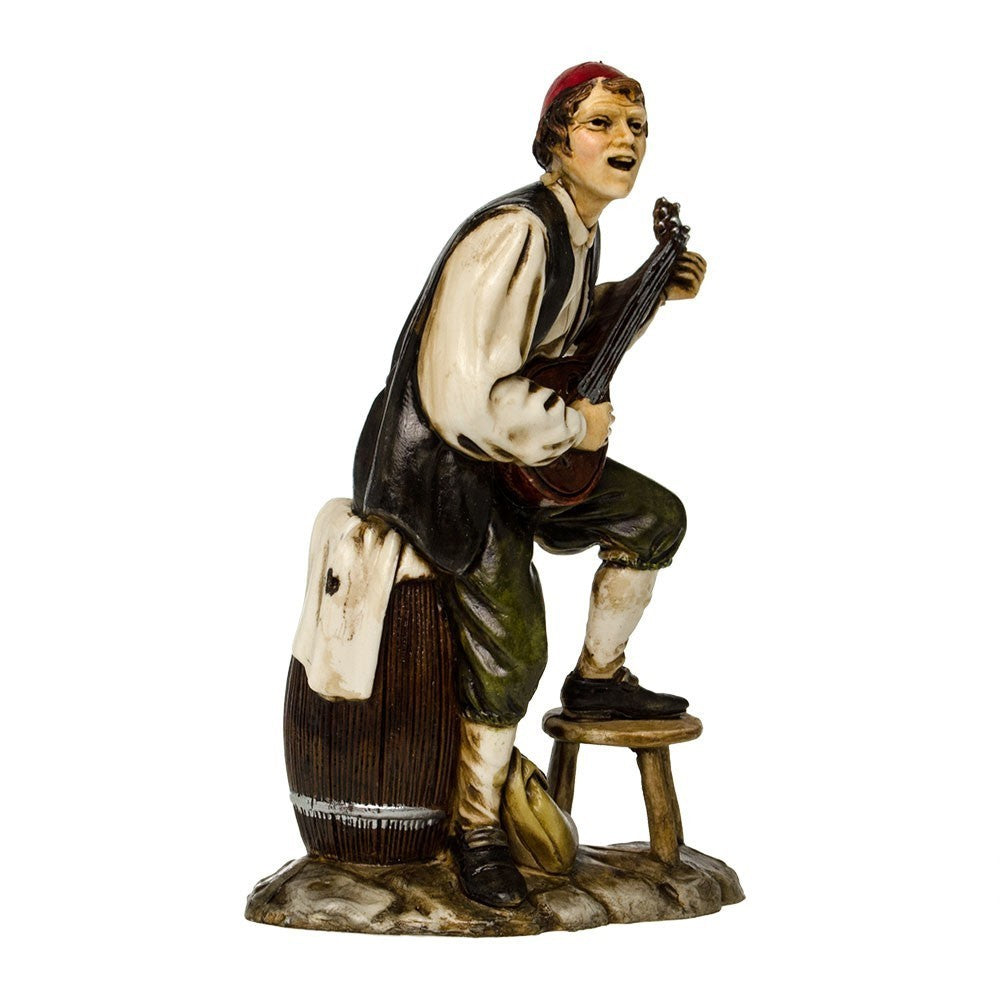 Pastore statuina Moranduzzo Cantastorie cm 12 per presepe
