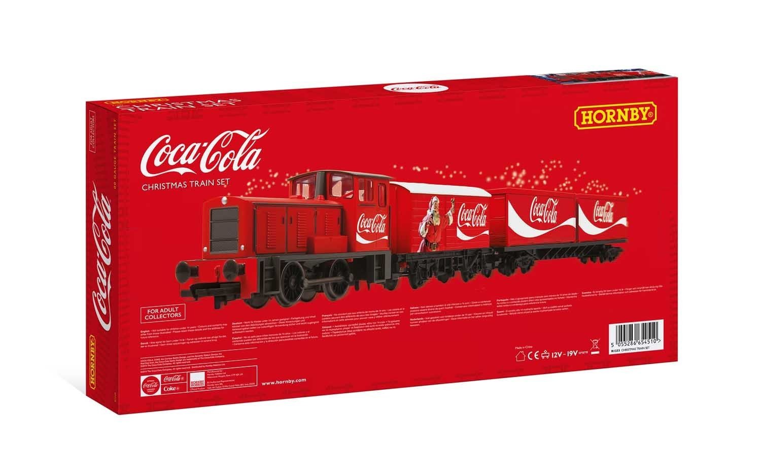 Set treno di Natale Coca-Cola scala 1:76 con binari Hornby