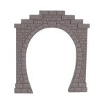 Portale tunnel grigio 2 pezzi scala 1:87 accessorio trenini Hornby