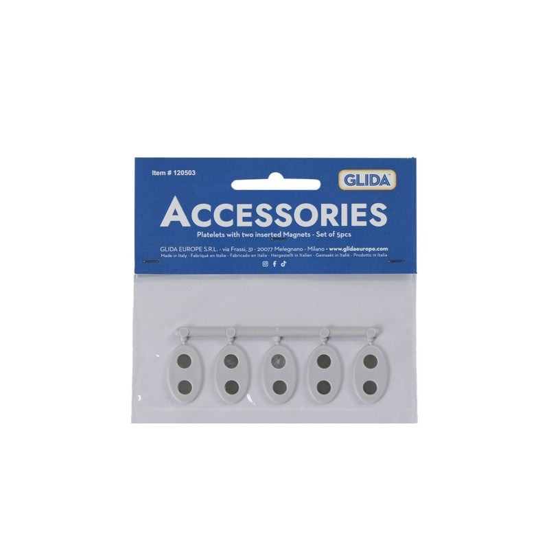 Piastrine Con 2 Magneti Inserti 5 Pz