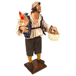 Venditore di uova e gallina 30 cm in terracotta – Presepe napoletano