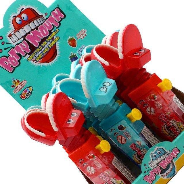 Potty Mouth 17g giocattolo con caramelle Candy Toys Casa del Dolce