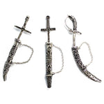 Tris di spade in metallo decorate per Re Magi