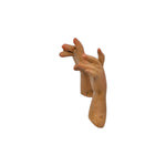 Pastore napoletano testa mani piedi terracotta Madonna 20 cm occhi di vetro