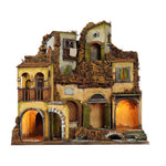 Presepe stile 700 casolare con fontana 64x41x64 cm