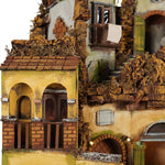 Presepe stile 700 casolare con fontana 64x41x64 cm