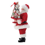 Possible Dreams | Statuetta Babbo Natale con Alberello di ciambelle 30 cm