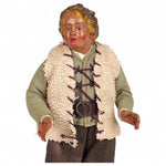 Statuetta presepe napoletano giovane contadino con gilet 19 cm vestito a mano