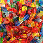 SERPENTI LUCIDI COLORATI CARAMELLE GOMMOSE GUSTO FRUTTA SENZA GLUTINE Fini
