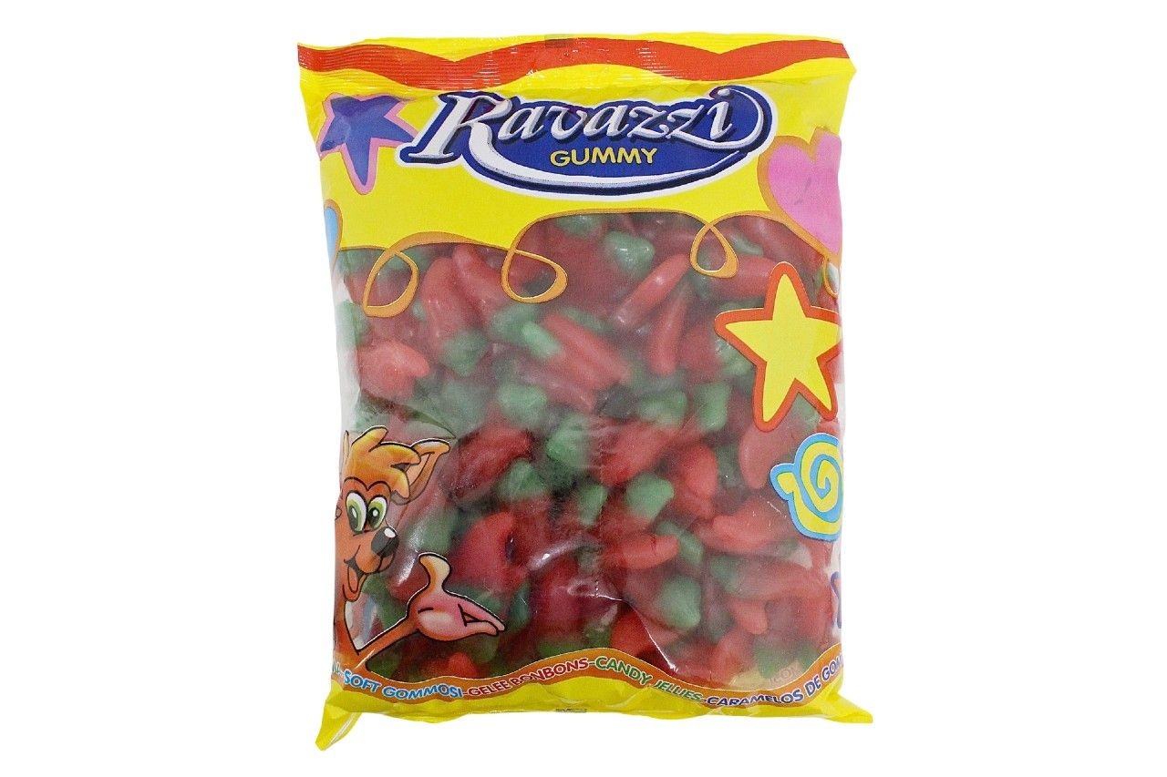 PEPERONCINO PICCANTE ROSSO VERDE SOFT GOMMOSI LUCIDI GUSTO FRAGOLA Ravazzi