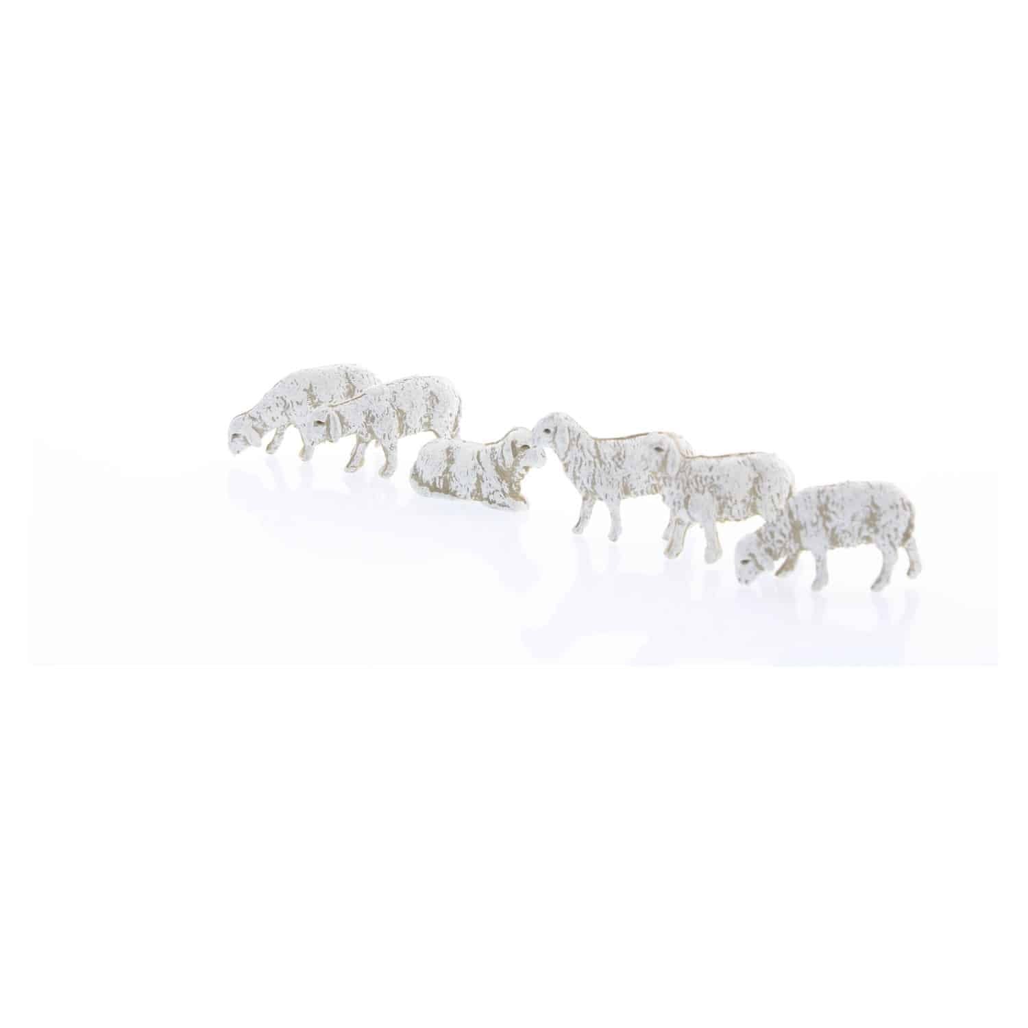 Set 6 pecore presepe 6 cm Landi Moranduzzo