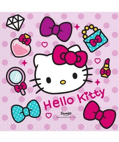 Tovaglioli 33 cm Hello Kitty Fashion 20 pz