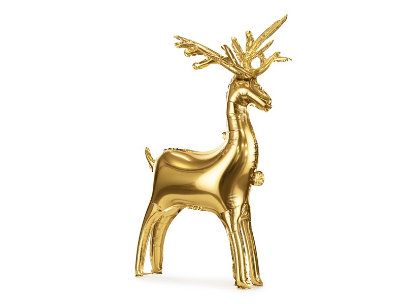 STANDING FOIL BALLOON REINDEER, 83 X 52