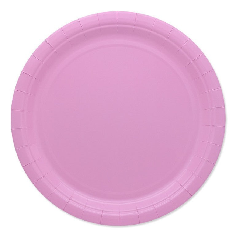 Piatti di carta Rosa Ecolor 24 cm 25 Pz