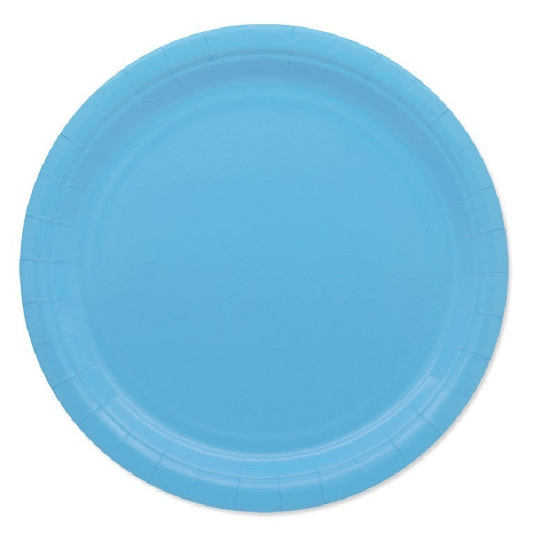 Piatti di carta Celesti Ecolor 24 cm 25 Pz