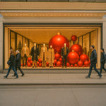 Sfera di natale gonfiabile Rossa Ø 60 cm per vetrine e allestimenti