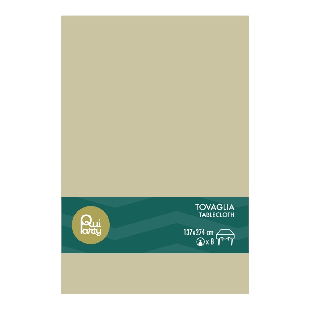 Tovaglia in plastica cm137x274 avorio