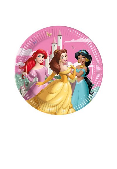 Piatto Principesse Disney 20 cm 8 pz