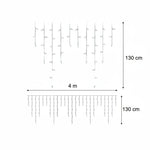 Tenda luminosa Ice Light 4 x 1.3 m 304 LED bianco caldo – ART XM0062