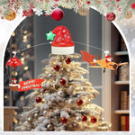 Puntale Albero con Aeroplano e Mongolfiera in Movimento | Due Esse Christmas