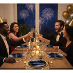 Piatti di carta ø18cm Happy New Year Glamour 6pz