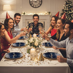 Piatti di carta ø18cm Happy New Year Glamour 6pz