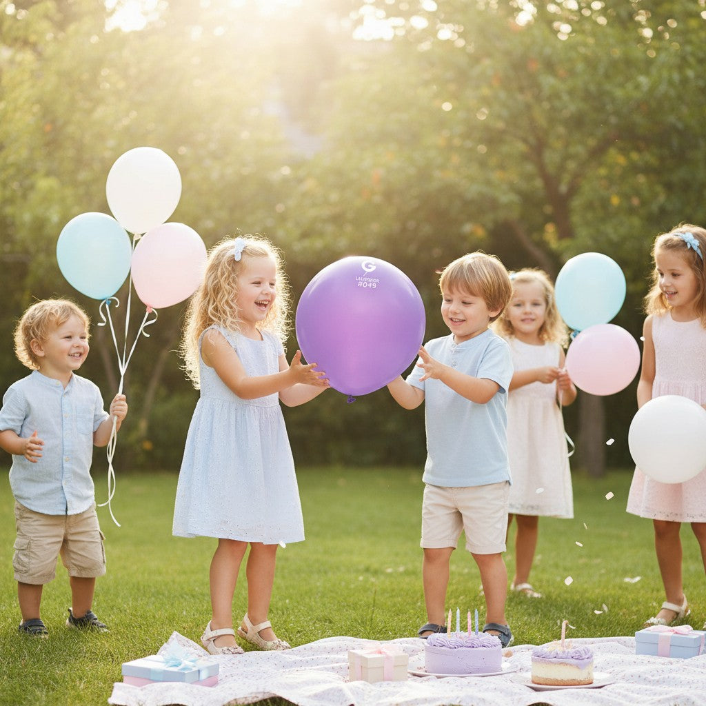 Set Mini mongolfiere 10pz Lavanda 49