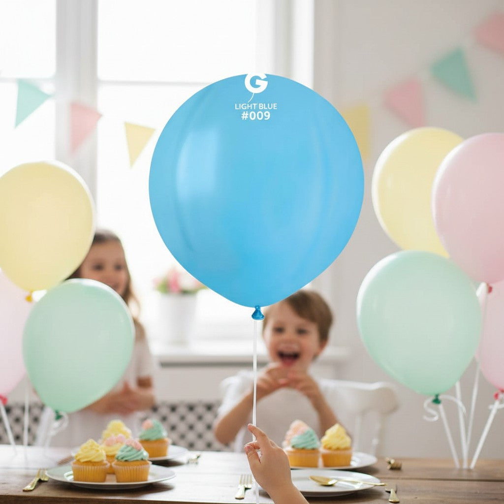Set Mini mongolfiere 10pz Celeste 009