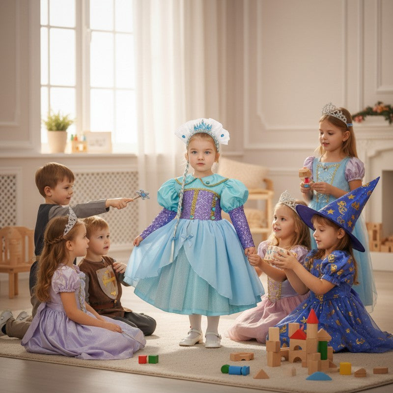 Costume di Carnevale Principessa dei Mari bambina 3-24 mesi
