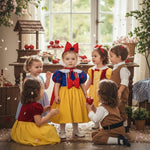 Costume di Carnevale Reginetta dei Boschi in velluto bambina 3-24 mesi