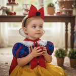 Costume di Carnevale Reginetta dei Boschi in velluto bambina 3-24 mesi