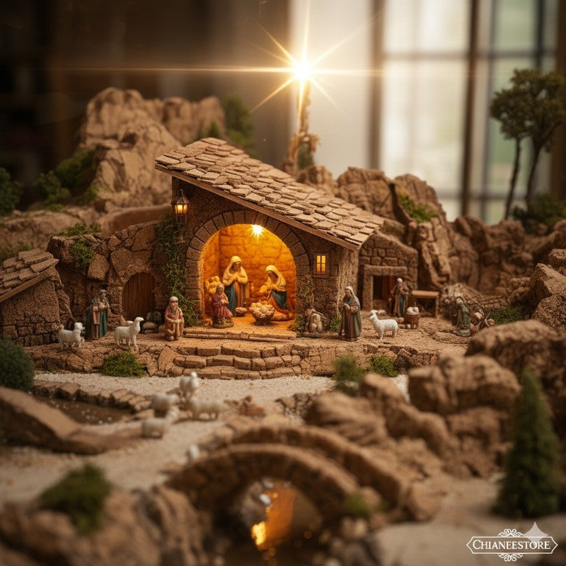 Tavolette di sughero naturale per presepe 27x10x0,7 cm