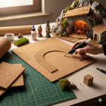 Tavolette di sughero naturale per presepe 27x10x0,7 cm