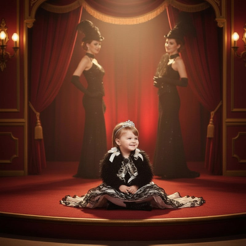 Costume di carnevale Miss burlesque neonata 1-3 anni