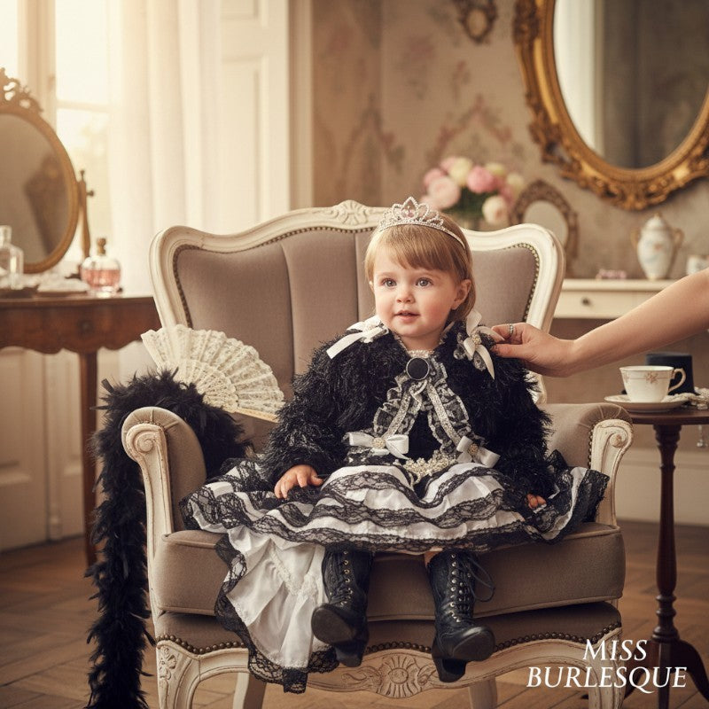 Costume di carnevale Miss burlesque neonata 1-3 anni