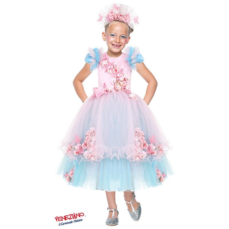 Vestito costume di carnevale Lady butterfly da 4 a 6 anni