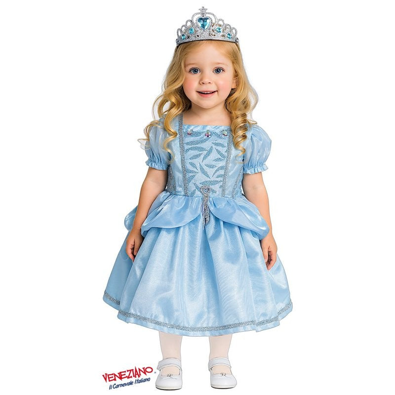 Costume vestito di carnevale Incanto di mezzanotte bambina da 1 a 3 anni