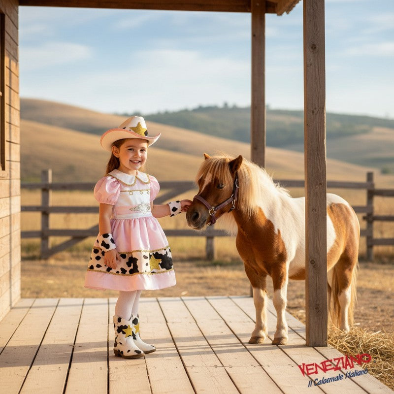 Costume di carnevale cowgirl prestige 0-3 anni